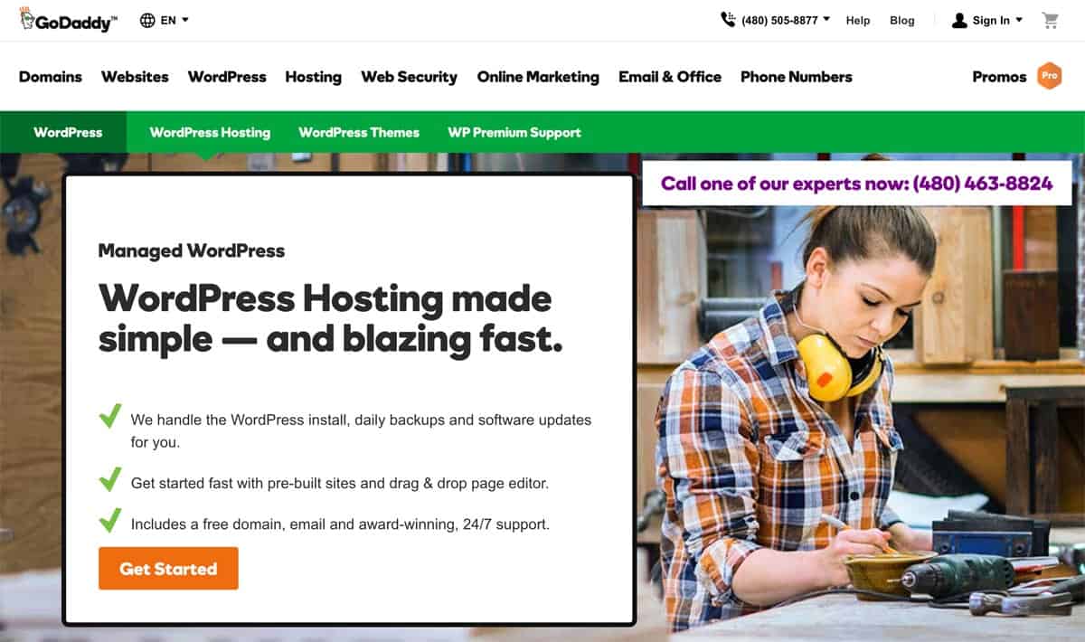 godaddy managed wordpress hosting