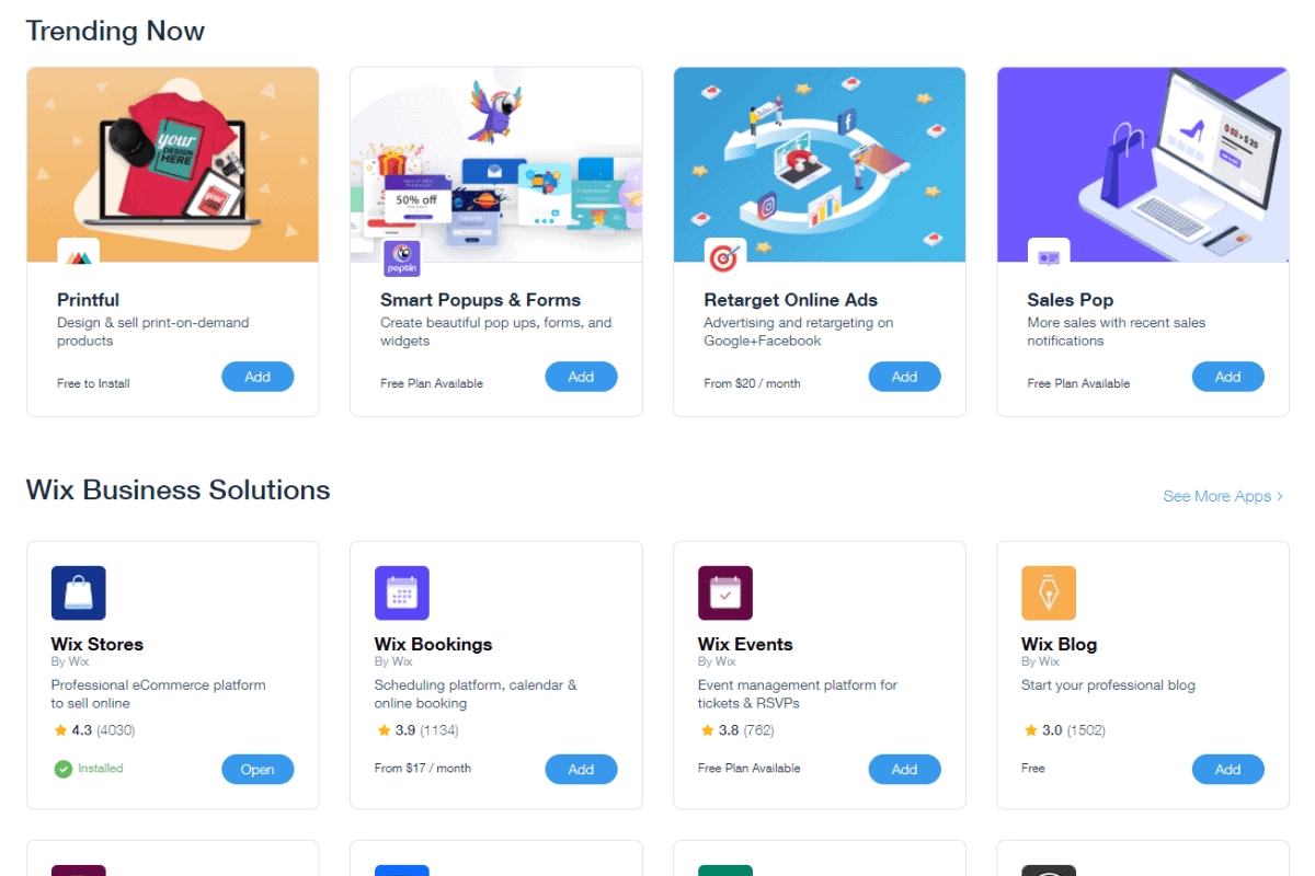 wix app market