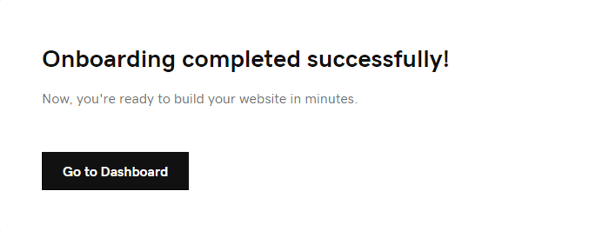 godaddy onboarding new website
