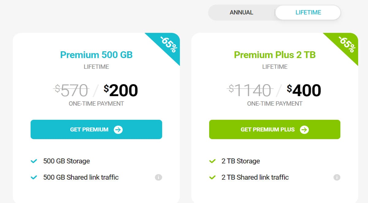 pcloud lifetime plan