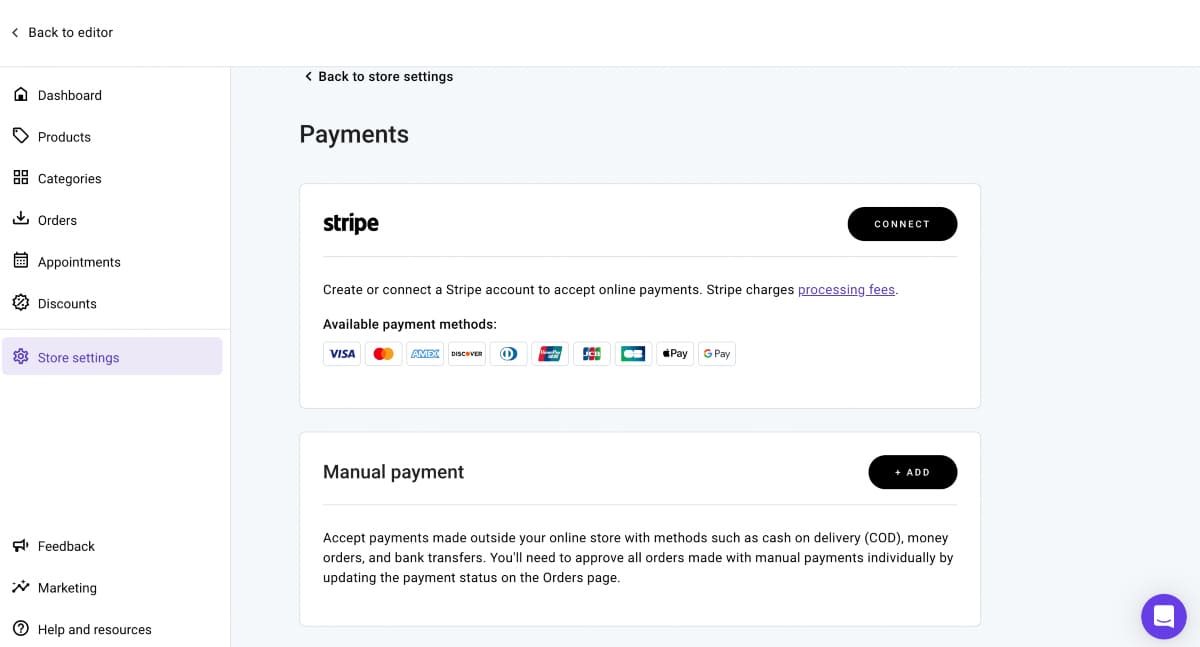 hostinger website builder payment integration