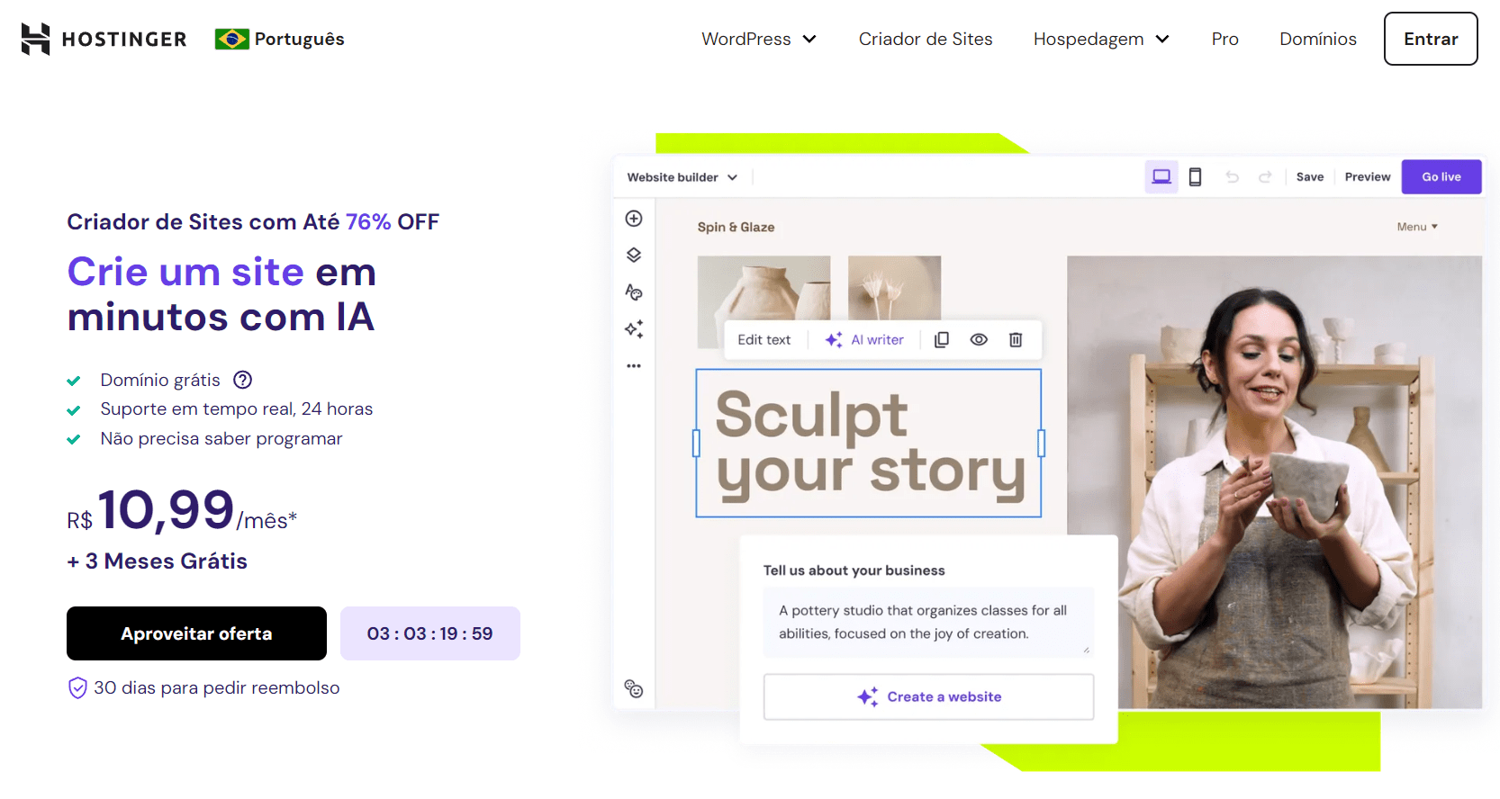 hostinger website builder