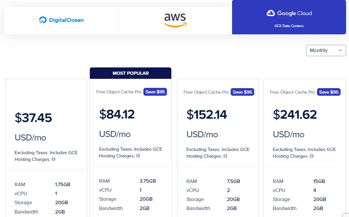 cloudways google cloud plan