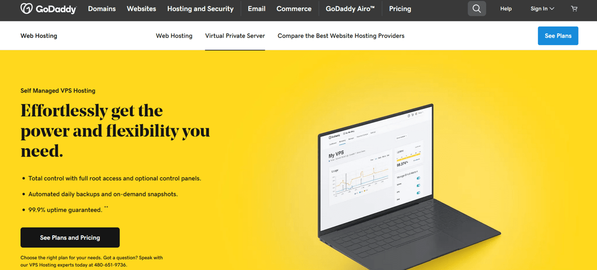 godaddy windows vps hosting