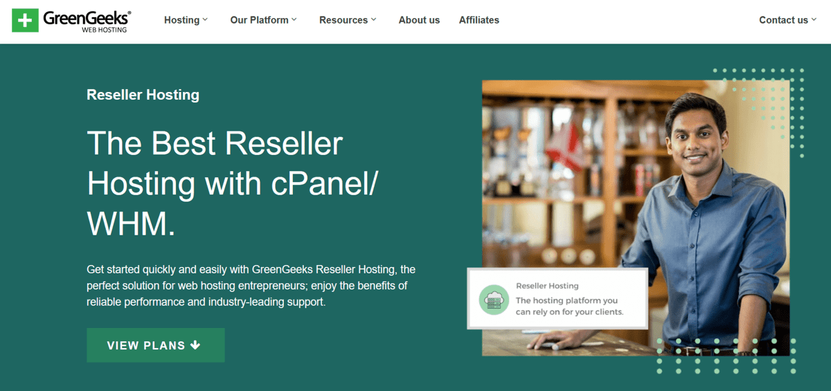 greengeeks web hosting reseller plan