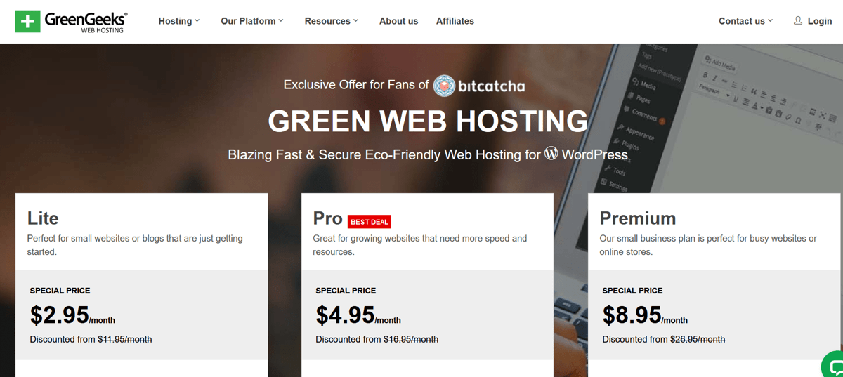 greengeeks web hosting