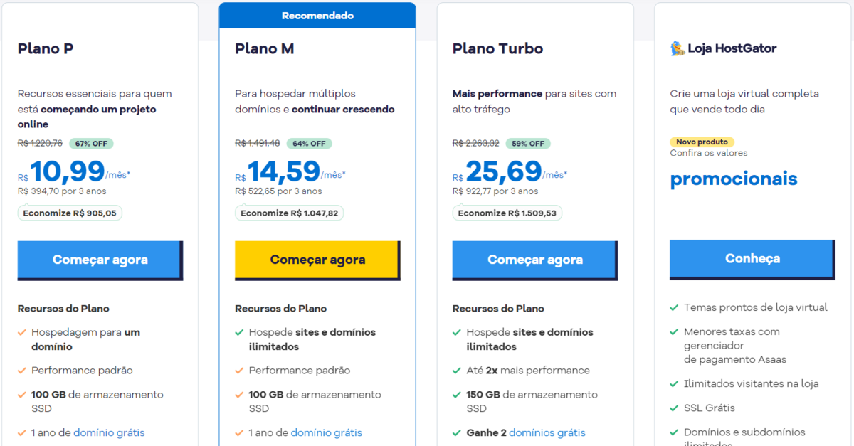 hostgator shared plans