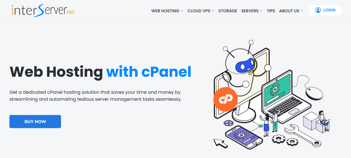 interserver cpanel hosting services