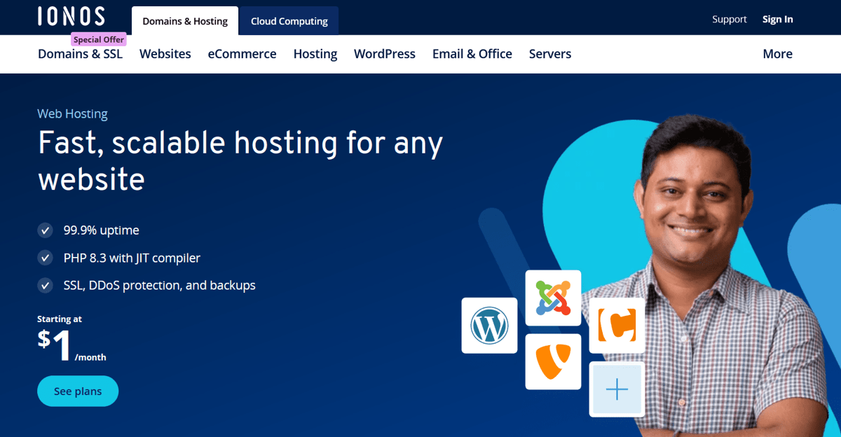 ionos web hosting