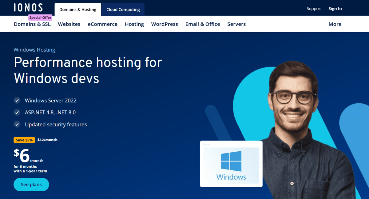 ionos windows hosting