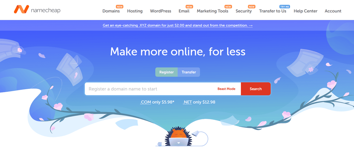 namecheap web hosting
