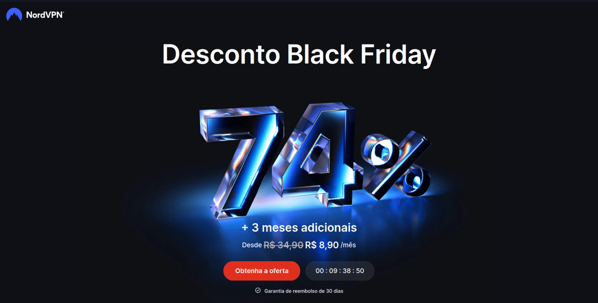 Ofertas de Cyber Monday da NordVPN 2024
