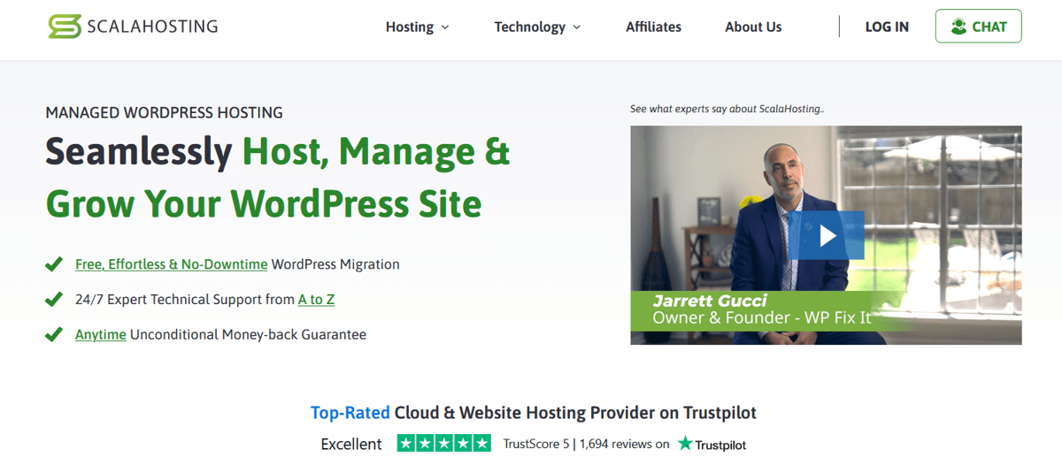 scalahosting managed cloud wordpress hosting services