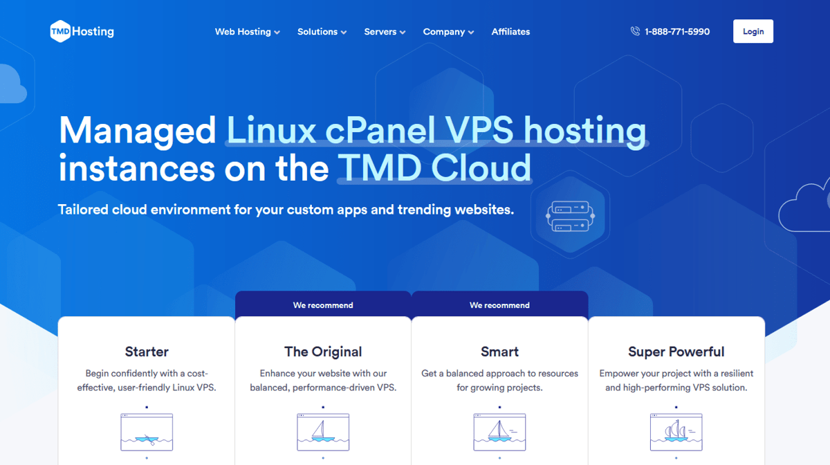 tmdhosting vps managed linux cpanel hosting services
