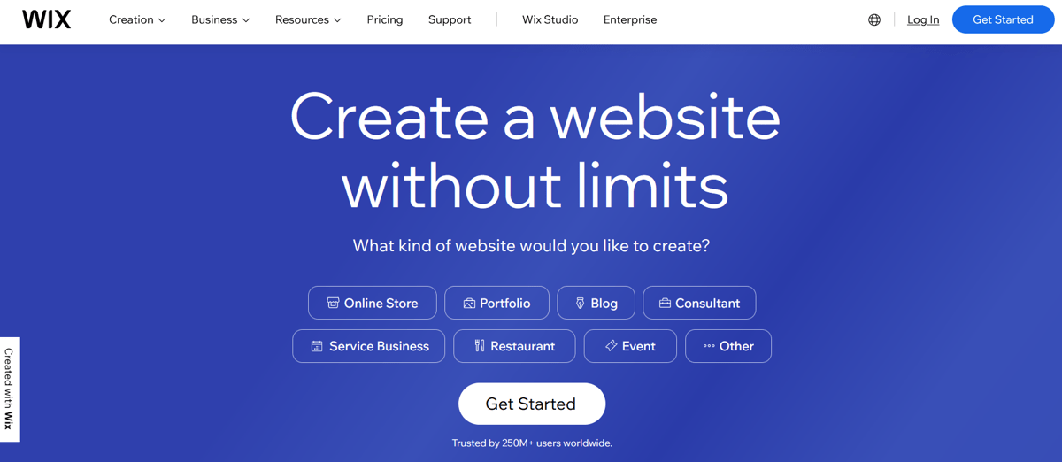 wix website builder