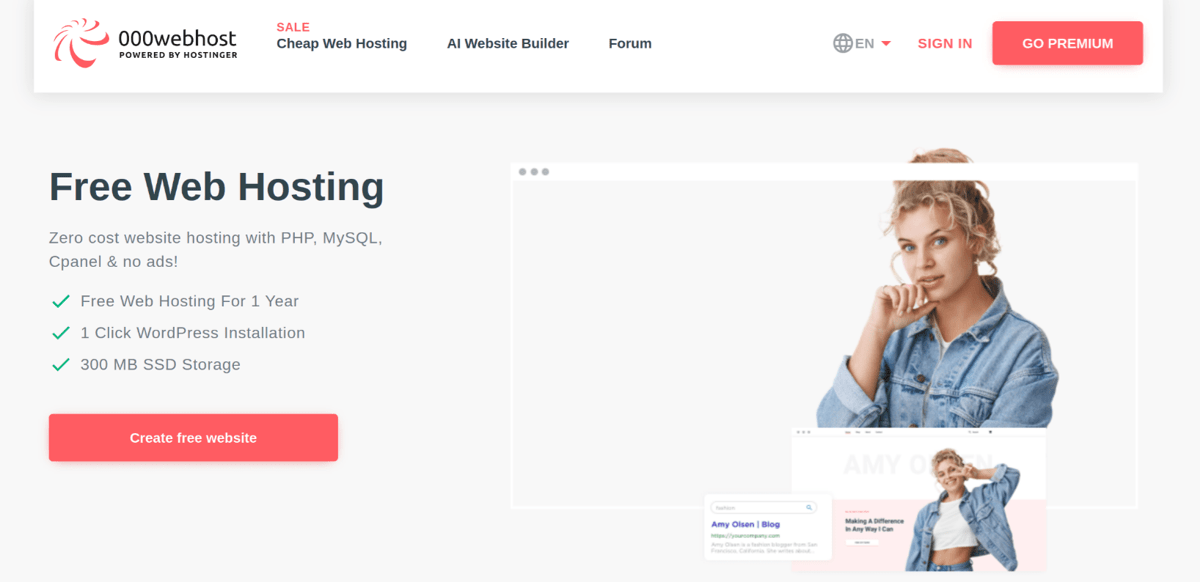 000webhost web hosting services