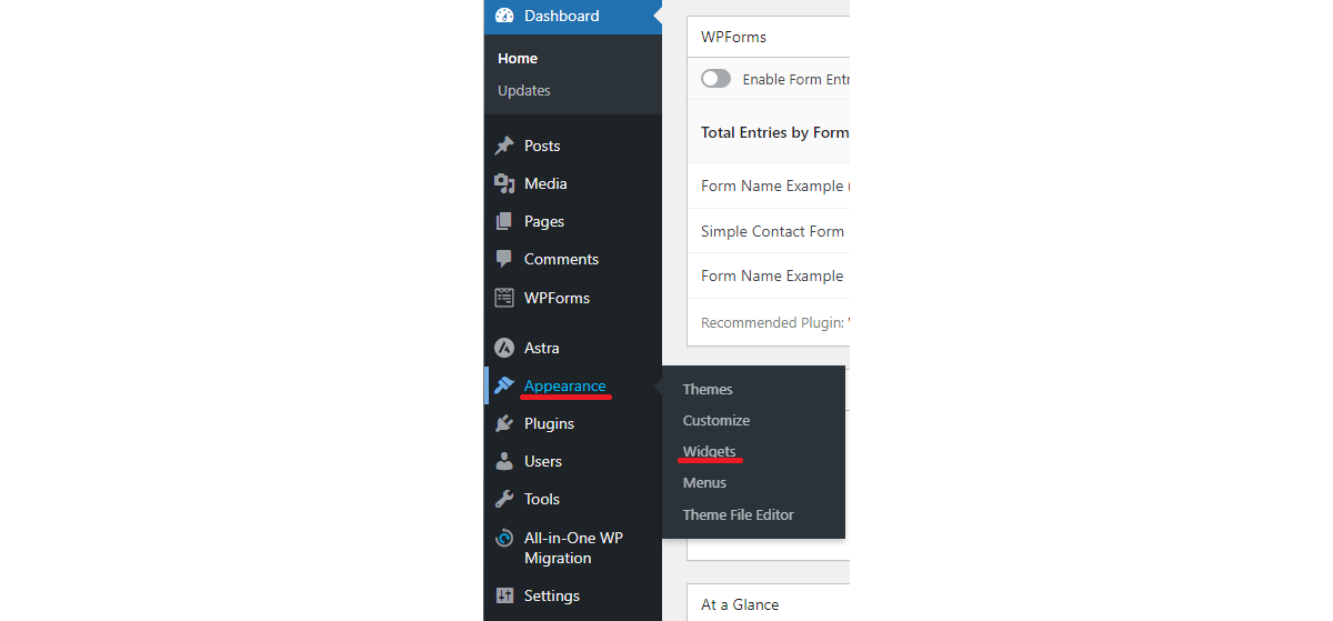 customize wordpress widget