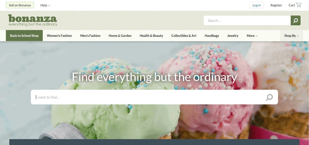 bonanza homepage