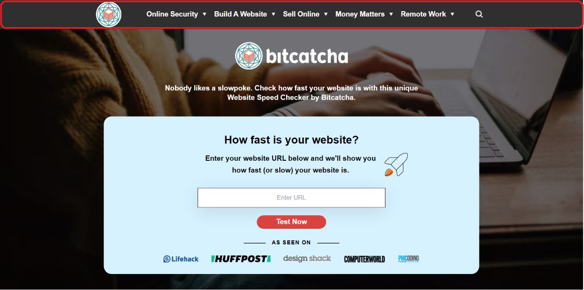 consistent header across all pages