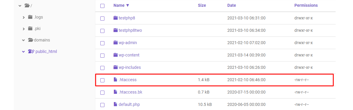 htaccess for hostinger hpanel