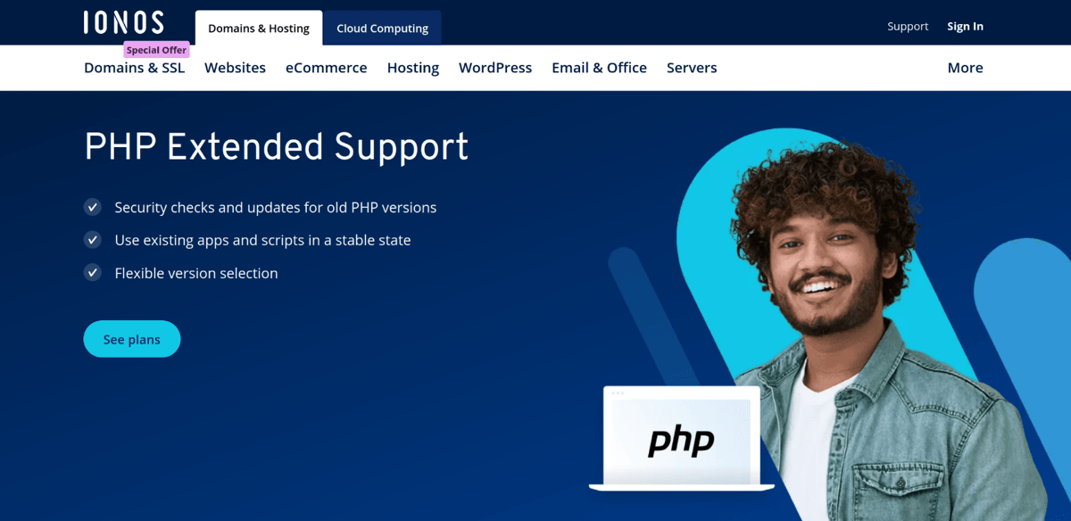 ionos php hosting