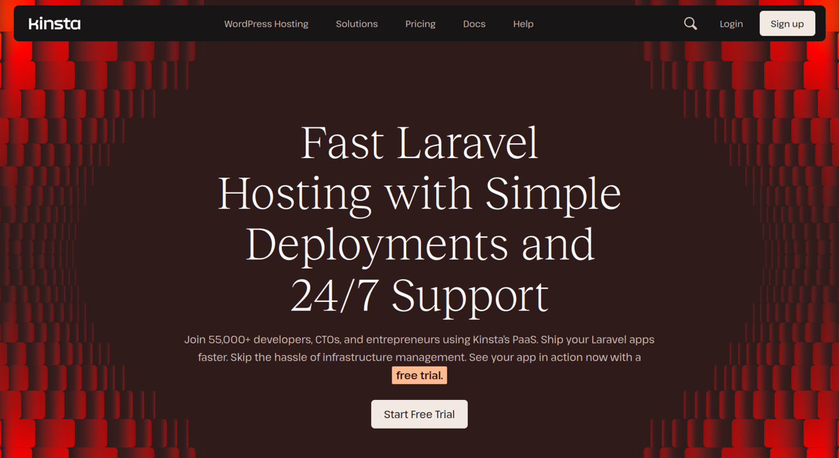 kinsta laravel hosting
