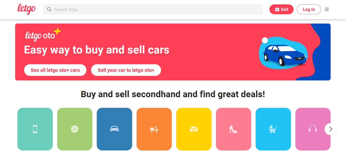 letgo homepage