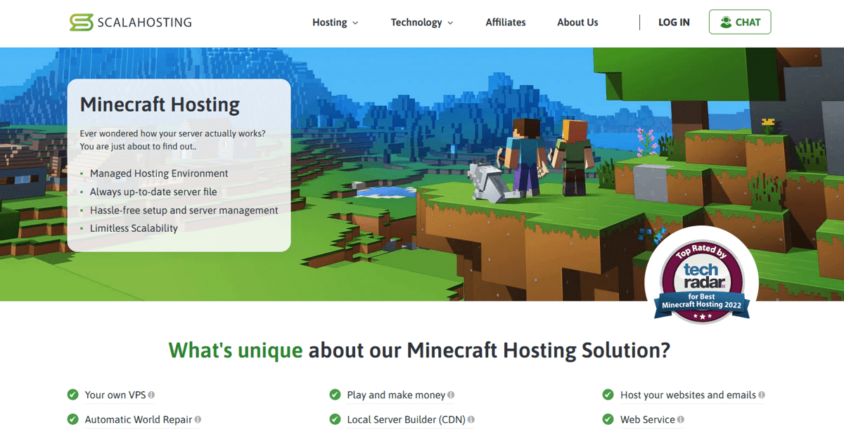 scalahosting minecraft server hosting