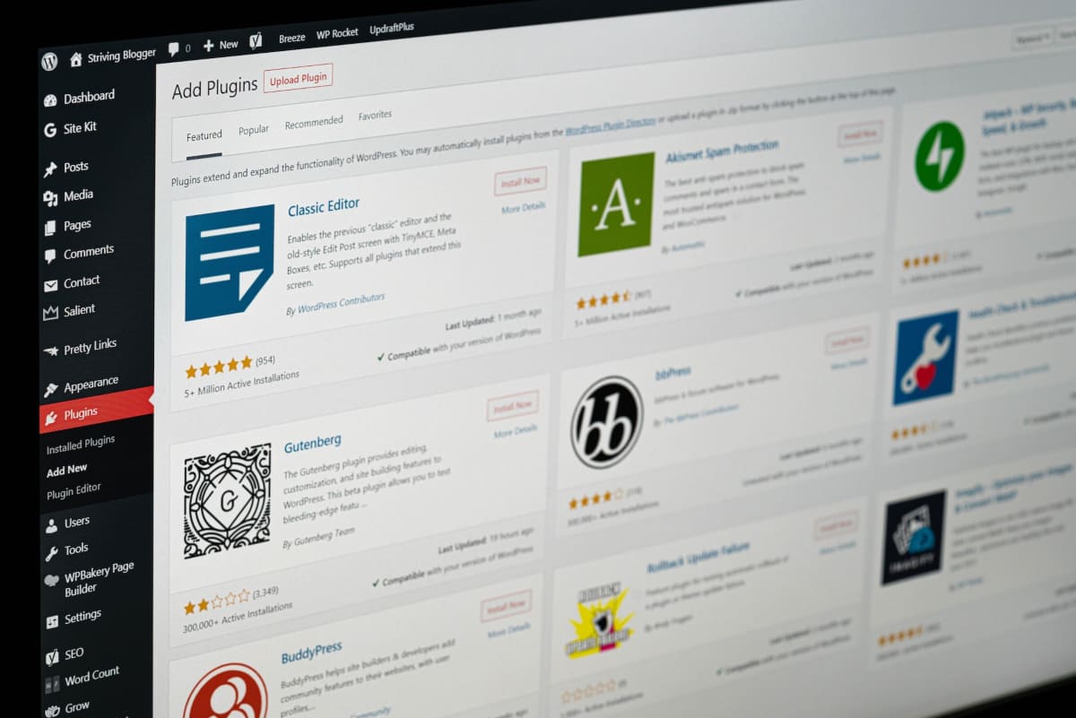 types of plugins in wordpress