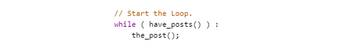 wordpress start the loop
