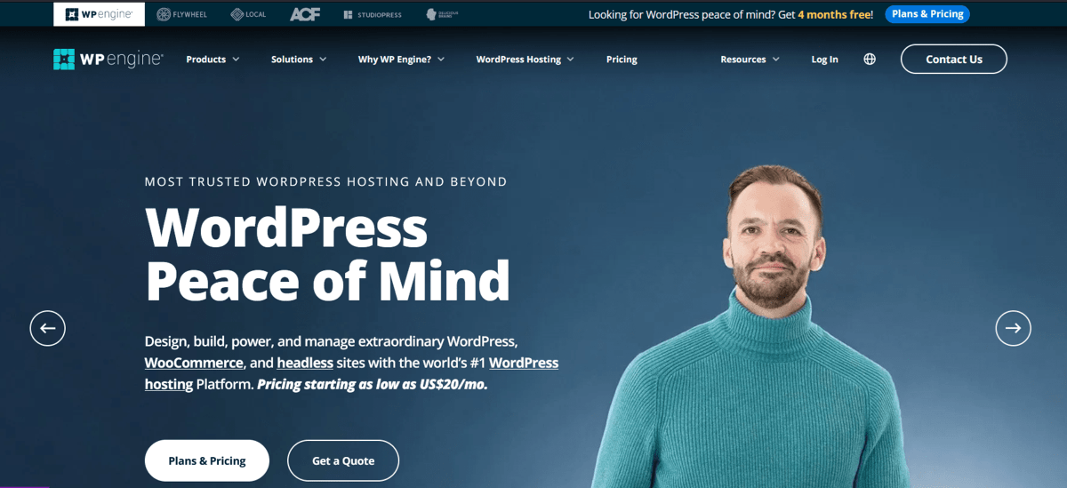 wp engine web hosting services