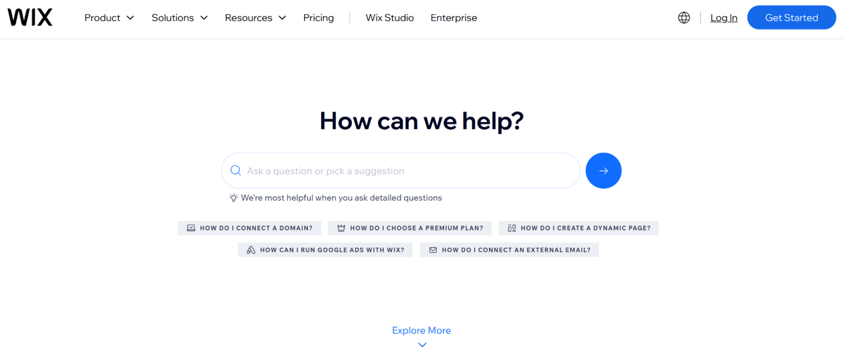 wix help center