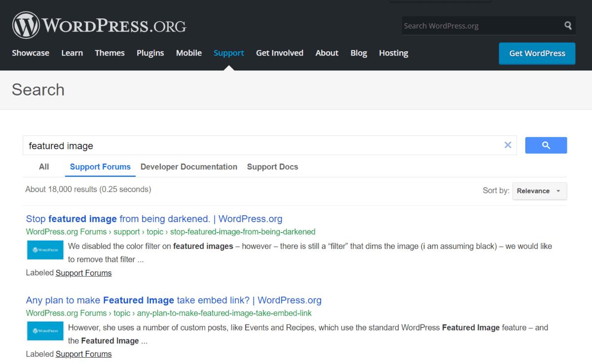 wordpress community support
