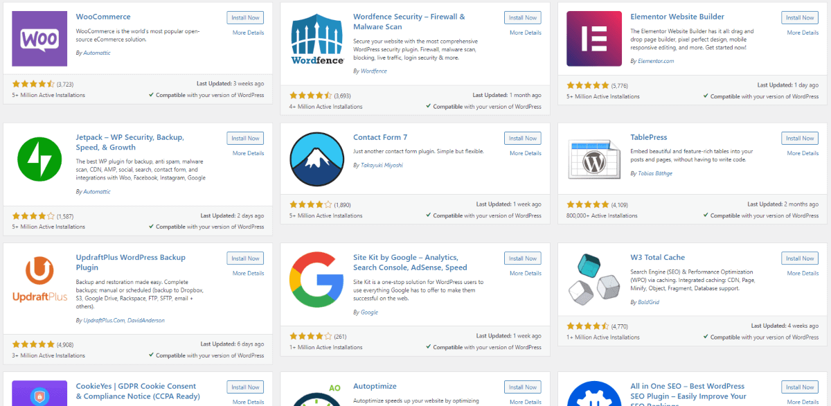 wordpress plugin page