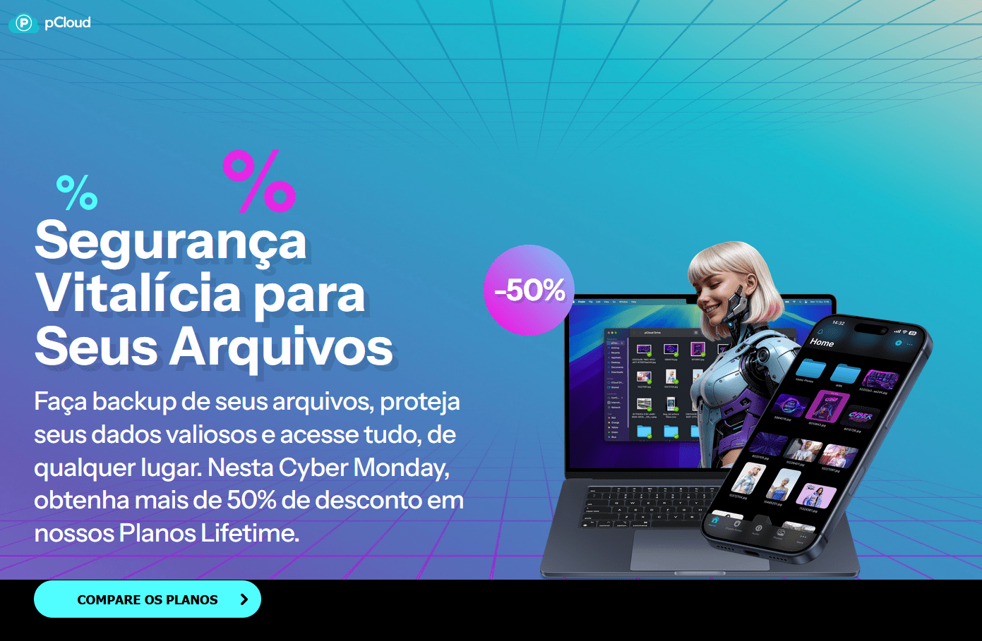 Ofertas do pCloud na cyber monday 2025