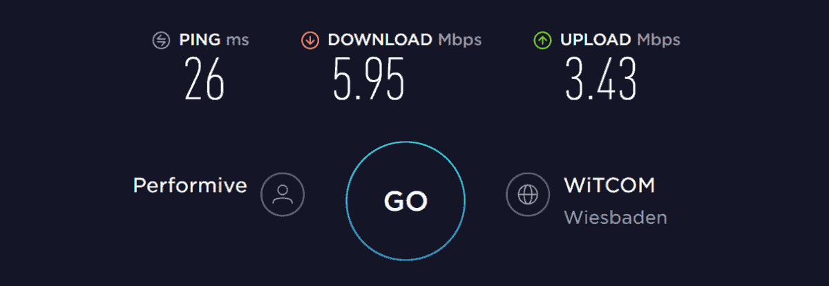 surfshark speed test de