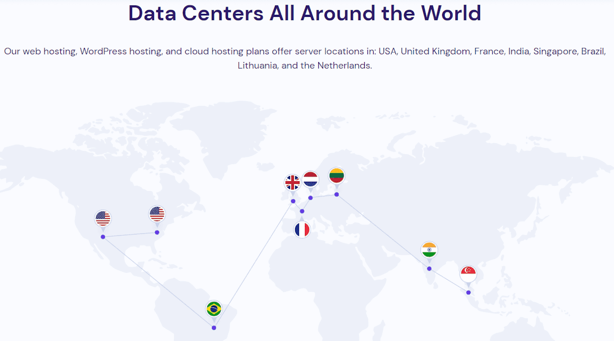 hostinger data center location
