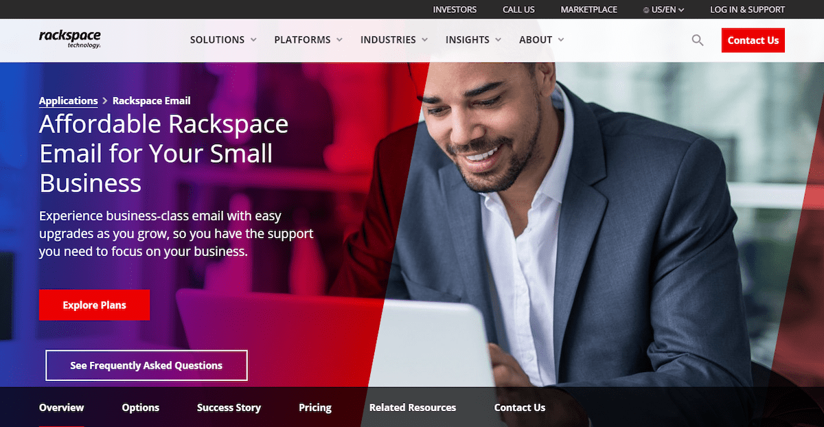 Rackspace Email hosting