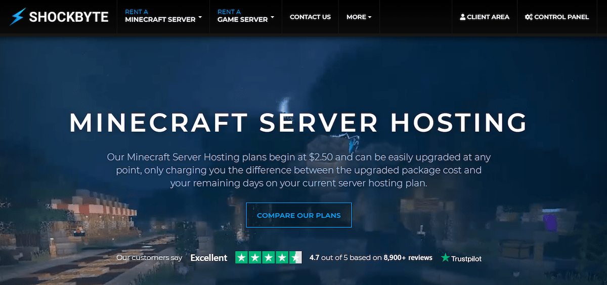 shockbyte minecraft server hosting