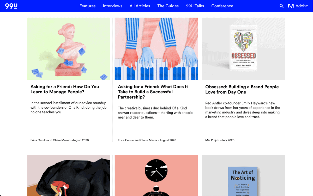 adobe 99u homepage