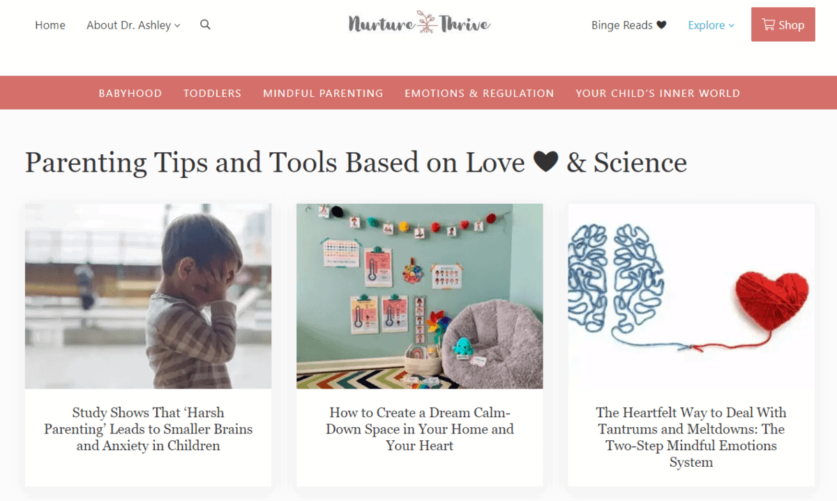 nurture and thrive parenting blog