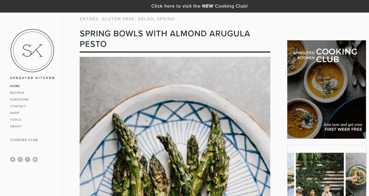 sproutedkitchen food blog