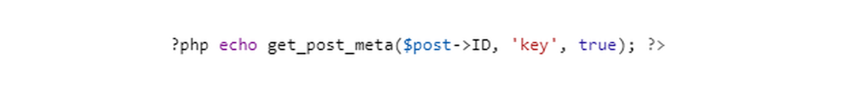 add wordpress custom field code