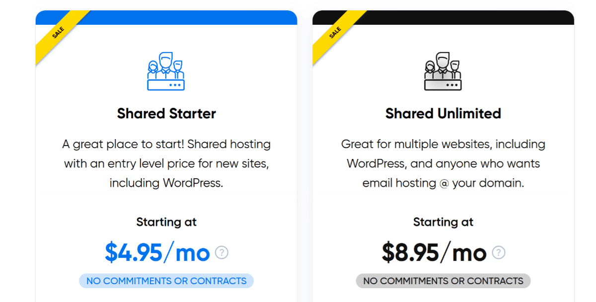 dreamhost shared hosting monthly plans