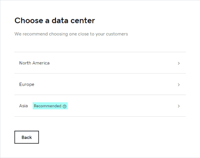 godaddy has 3 data center at US Europe Asia