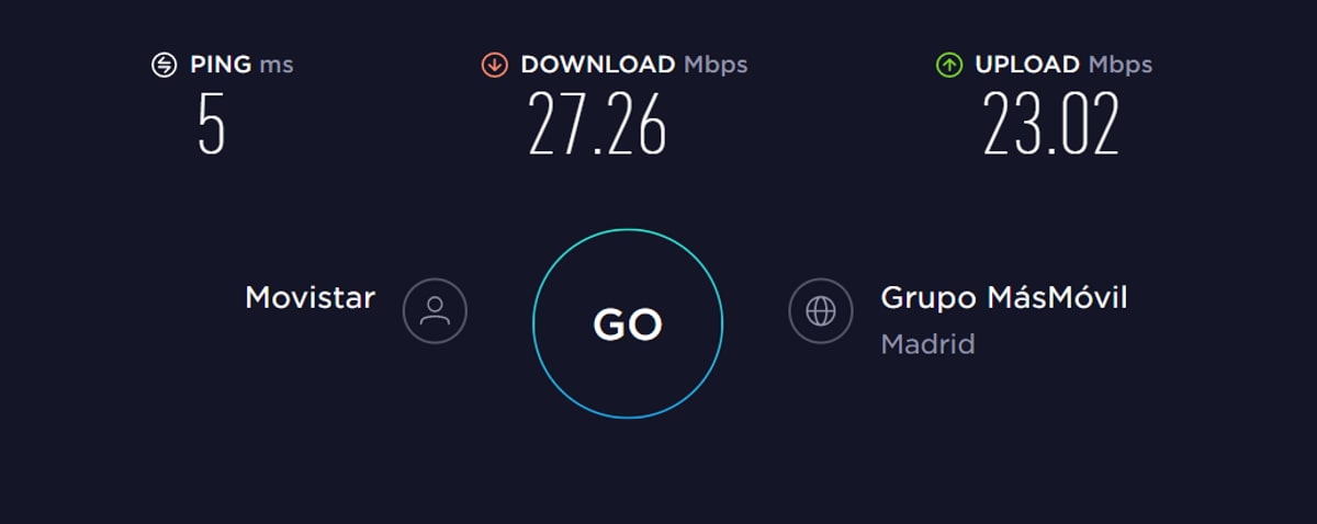 Spain Baseline Speed Test VPN