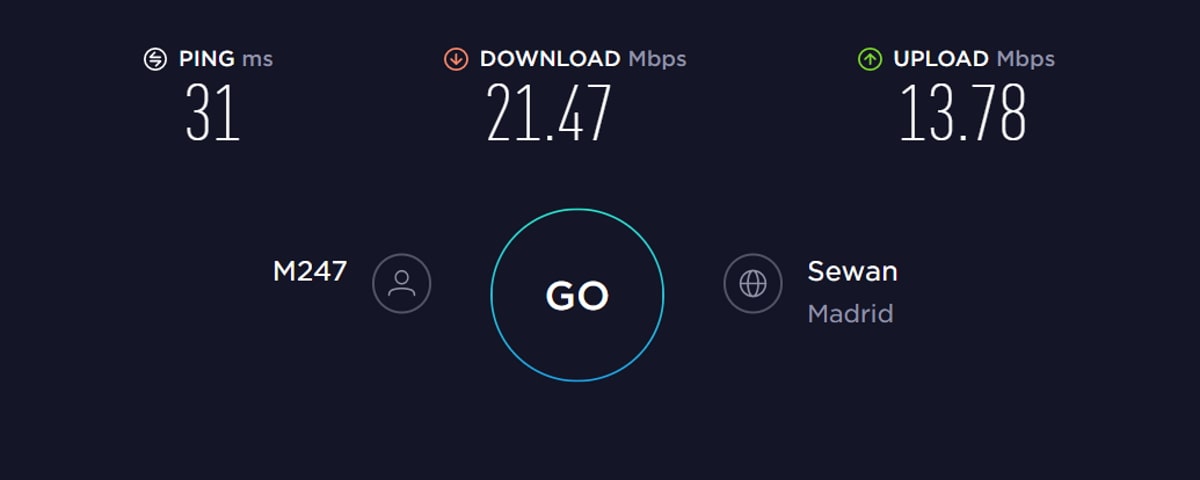 torguard speed test spain