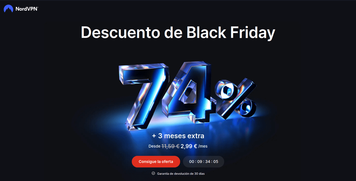 Ofertas de NordVPN para el Cyber Monday 2024