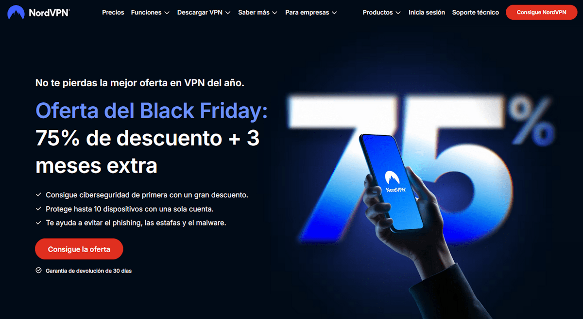 Ofertas de Black Friday de NordVPN 2025