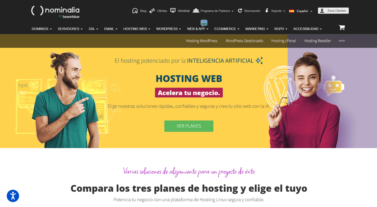 nominalia web hosting
